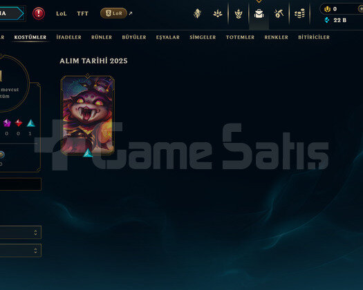 EUW Unranked | 1 Kostüm - 22K Mö | Dereceli Hazır