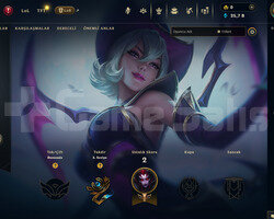 EUW Unranked | 1 Kostüm - 25K Mö | Dereceli Hazır