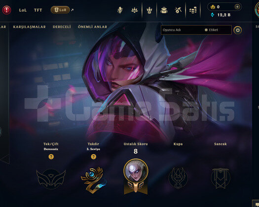 TR Unranked | 2 Kostüm - 12K Mö | LoL Hesap