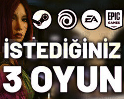 İstediğiniz 3 Oyun +Garanti