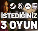 İstediğiniz 3 Oyun +Garanti