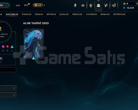 EUW Unranked | 1 Kostüm - 15K Mö | LoL Hesap