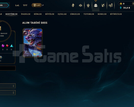 EUW Unranked | 1 Kostüm - 30K Mö | Dereceli Hazır