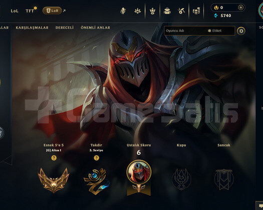 TR Esnek Gold 1 | 22 Hero - 5K Mö | LoL Hesap