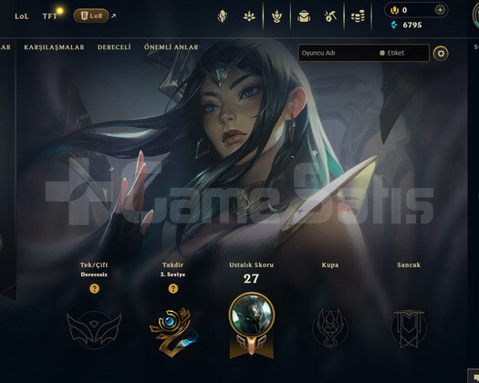 EUW Unranked | 1 Kostüm - 26 Hero | Dereceli Hazır