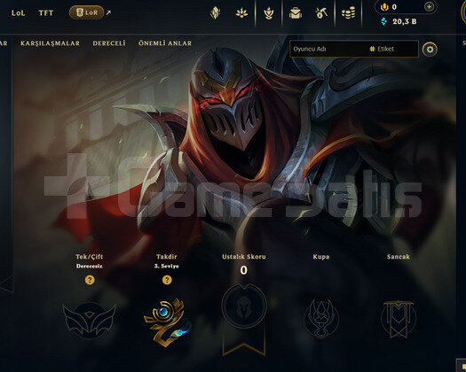 TR Unranked | 20 Hero - 20K Mö | LoL Hesap