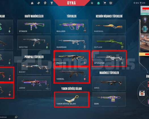 8 BIÇAK//10 VANDAL//9 PHANTOM//PEAK İMMO 2//ÇITIR!