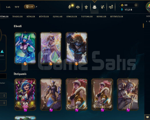 314 KOSTÜM 325 LEVEL UNRANKED EFSANE MAİL HESAP