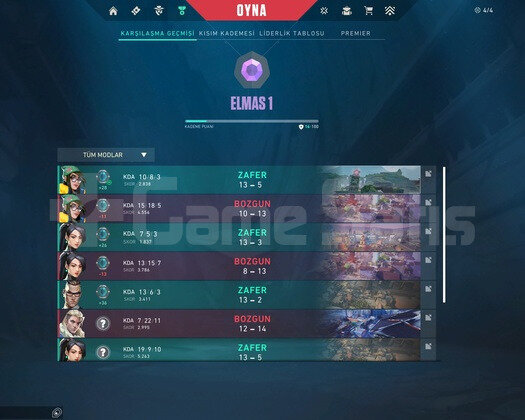 Yeni Sezon Diamond 1 Fresh hesap