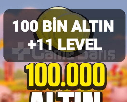 100 BİN ALTIN +11 LEVEL