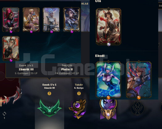 79 SKIN 57 HERO ZUMRUT ELO MAIN HESABIM ULU AHRILI
