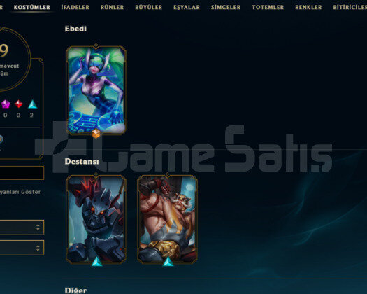 TR 2013 KURULUM 19 SKIN 61 HERO UNRANKED HESAP