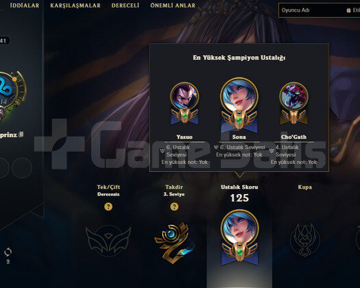 TR 2013 KURULUM 19 SKIN 61 HERO UNRANKED HESAP