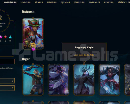 BASYARGIC KAYLE 12 SKIN 77 HERO PLAT SMURF HESAP