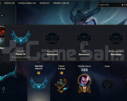 BASYARGIC KAYLE 12 SKIN 77 HERO PLAT SMURF HESAP