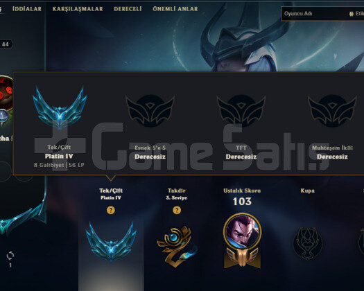 BASYARGIC KAYLE 12 SKIN 77 HERO PLAT SMURF HESAP