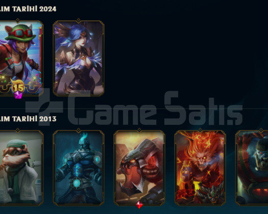 2013 KURULUM 10 SKIN 54 HERO SILVER 1 GOBLIN HESAP