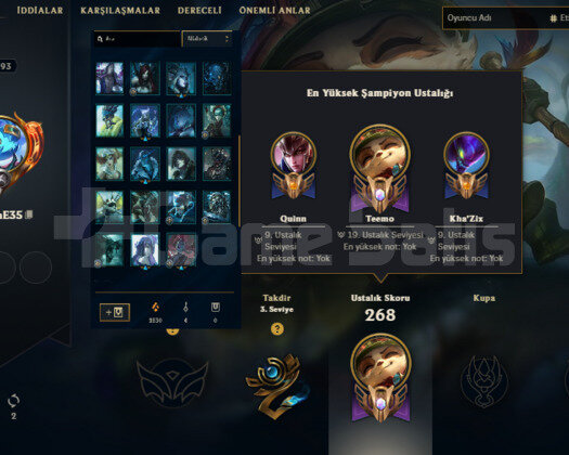 TR 17 SKIN 92 HERO HANDMADE BOL GANIMET UNRANKED