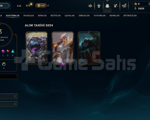 TR Plat 3 | 3 Kostüm - 29 Hero | LoL Hesap