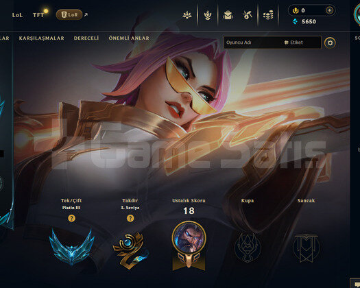 TR Plat 3 | 3 Kostüm - 29 Hero | LoL Hesap
