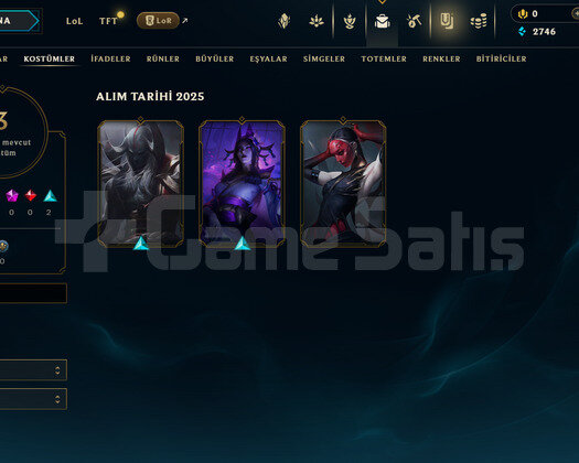 TR Esnek Plat 3 | 3 Kostüm - 24 Hero | LoL Hesap