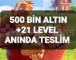 500 BİN ALTIN +21 LEVEL ANINDA TESLİM