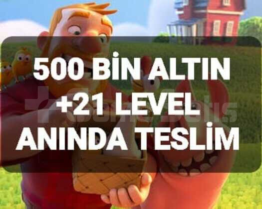 500 BİN ALTIN +21 LEVEL ANINDA TESLİM