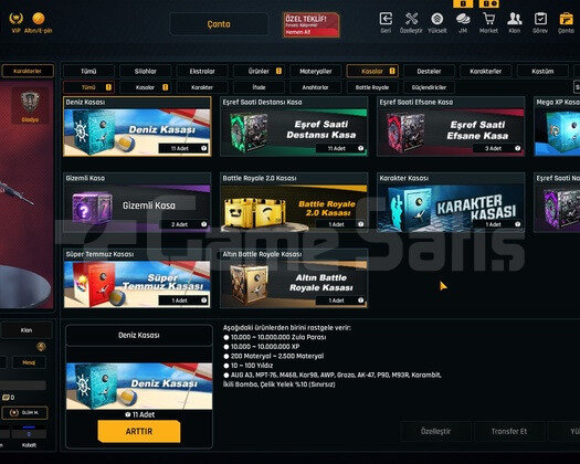 50 LVL 16K ZA 297K ZP 74K Materyalli Fırsat Hesap