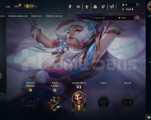 TR Unranked  | 1 Kostüm - 27 Hero | LoL