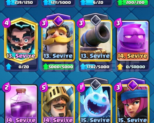 clash royale 9000 kupa 7 evrim