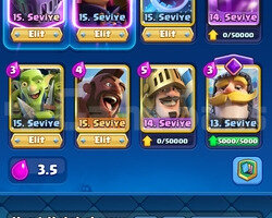 clash royale 9000 kupa 7 evrim