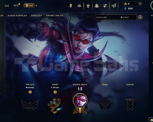 TR Unranked | 11 Hero - 3 İade Hakkı | LoL Hesap