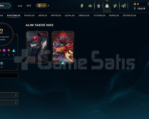TR 72 WR Elmas 2 | 2 Kostüm - 24 Hero | LoL Hesap