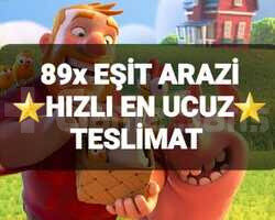 89 ADET EŞİT ARAZİ