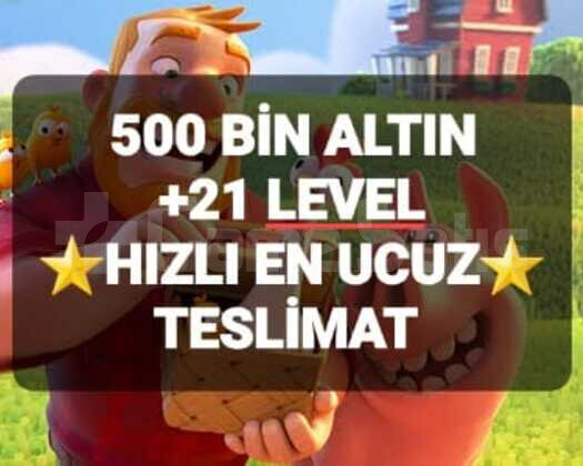500 BİN ALTIN +21 LEVEL ANINDA TESLİM
