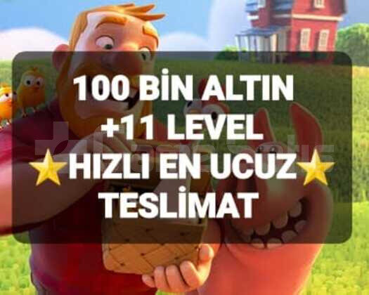 100 BİN ALTIN +11 LEVEL ANINDA TESLİM