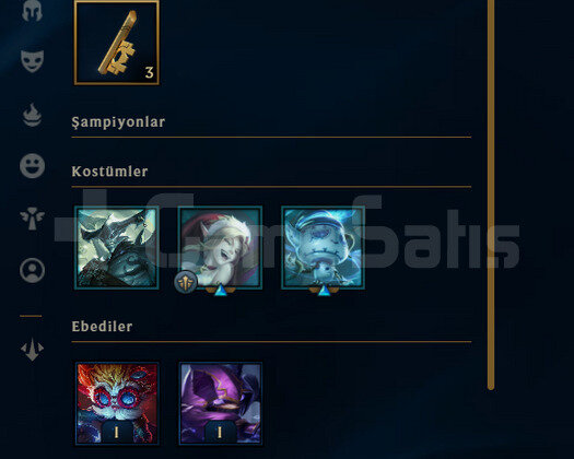 TR Unranked | 3 Adet İade Hakkı | LoL Hesap