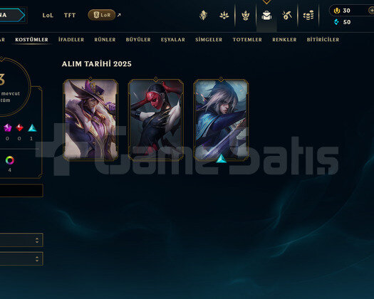 TR Plat 3 | 3 Kostüm - 32 Hero | LoL Hesap