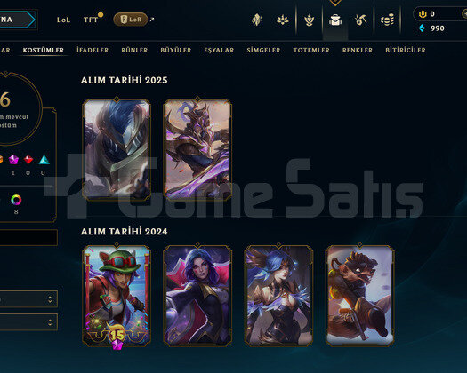 TR Silver 3 | 6 Kostüm - 37 Hero | LoL Hesap