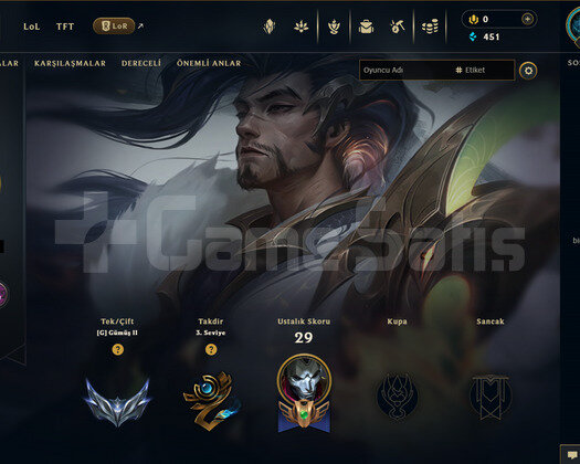 EUW Silver 2 | 5 Kostüm - 33 Hero | RANKED READY!