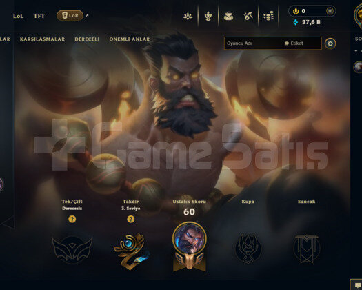 30 LVL BOL KOSTÜMLÜ UNRANKED HESAP UYGUN FİYAT!