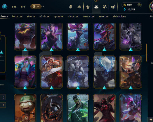 97 ŞAMPİYON 59 SKİN EUW UNRANKED HESAP