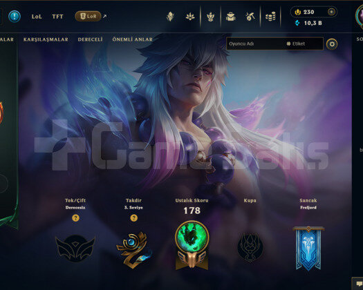 97 ŞAMPİYON 59 SKİN EUW UNRANKED HESAP