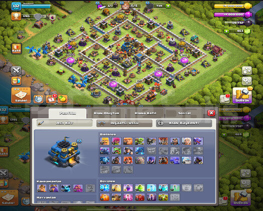 |TH 12| FULL KOSTÜMLÜ MAX + MAX DOPDOLU COC HESAP