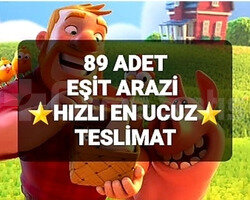 89 ADET EŞİT ARAZİ