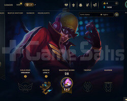 EUW Unranked | 1 Kostüm - 20 Hero | LoL Hesap