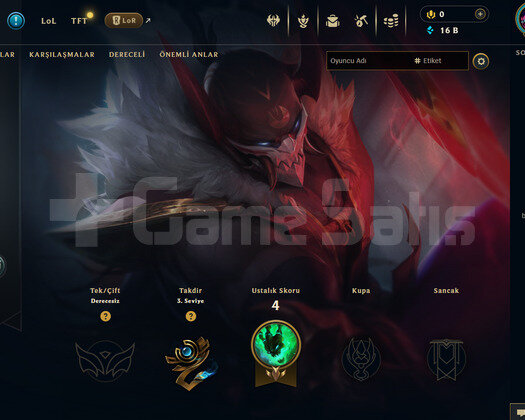 EUW Unranked | 1 Kostüm - 16K Mö | LoL Hesap