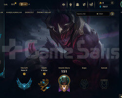 TR Plat 4 | 11 Kostüm - 54 Hero | LoL Hesap