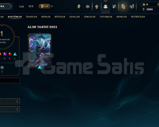 TR Unranked | 1 Kostüm - 41 Hero | LoL Hesap