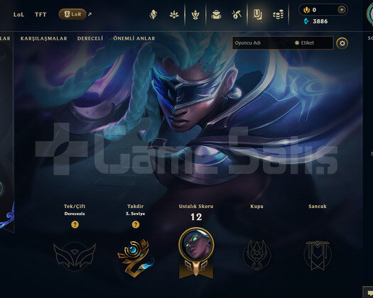 TR Unranked | 1 Kostüm - 41 Hero | LoL Hesap